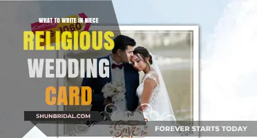 Blessings and Love: Crafting the Perfect Niece's Religious Wedding Card