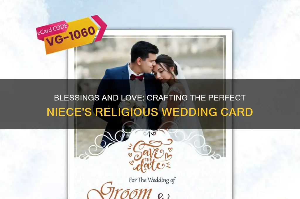 what to write in niece religious wedding card