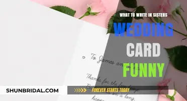 Hilarious Wedding Card Messages for Your Sister’s Big Day