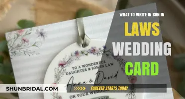 Heartfelt Wedding Card Messages for Your Son-in-Law: Tips and Ideas