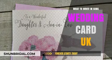 Heartfelt Words: Crafting the Perfect UK Wedding Card for Your Son