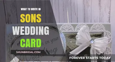 Heartfelt Words: Crafting the Perfect Message for Your Son's Wedding Card