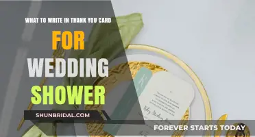 Heartfelt Thank You Card Messages for Your Wedding Shower Gifts