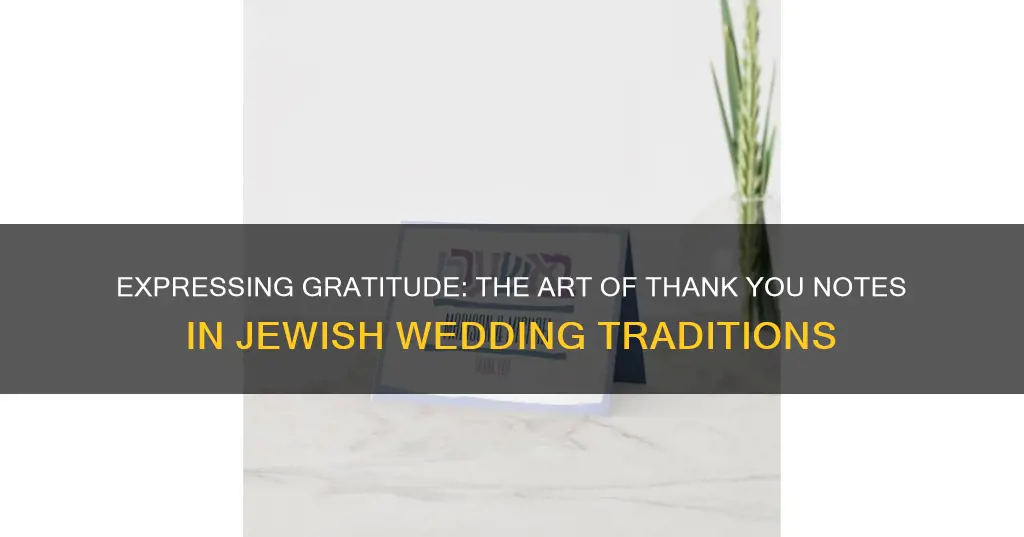 what to write in thank you note wedding program jewish