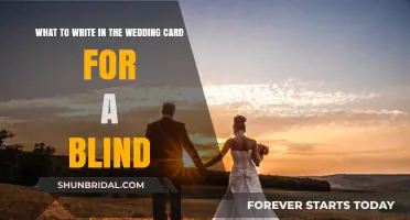 Heartfelt Wedding Card Messages for a Blind Loved One