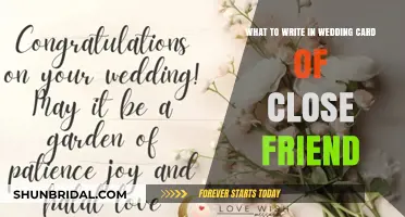 Heartfelt Wedding Card Messages for Your Best Friend's Big Day