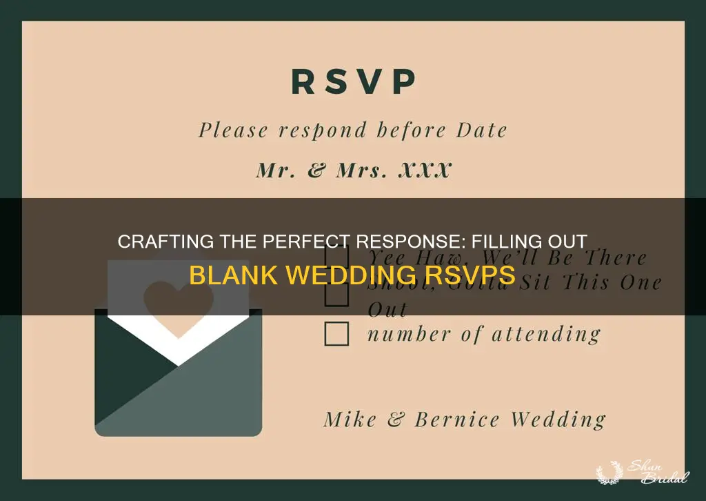 what to write in wedding rsvp that is blank