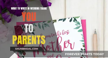 Gratitude and Warm Wishes: Crafting Heartfelt Wedding Thank-Yous to Parents