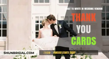 Expressing Gratitude: Crafting Heartfelt Wedding Vendor Thank You Notes