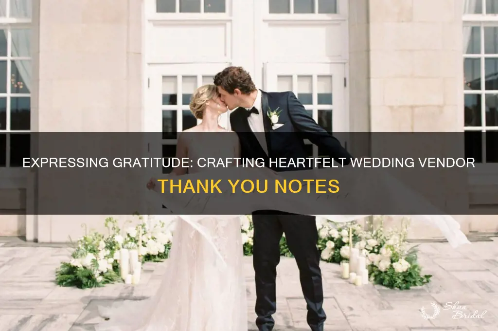 what to write in wedding vendor thank you cards
