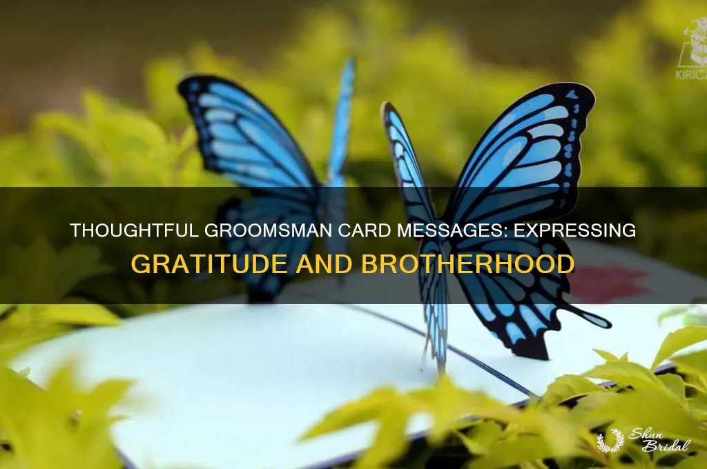 what to write inside a groomsman card