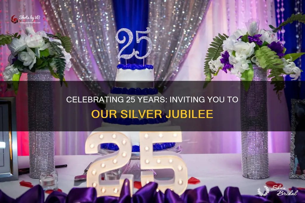 what to write on a 25th wedding anniversary invitation