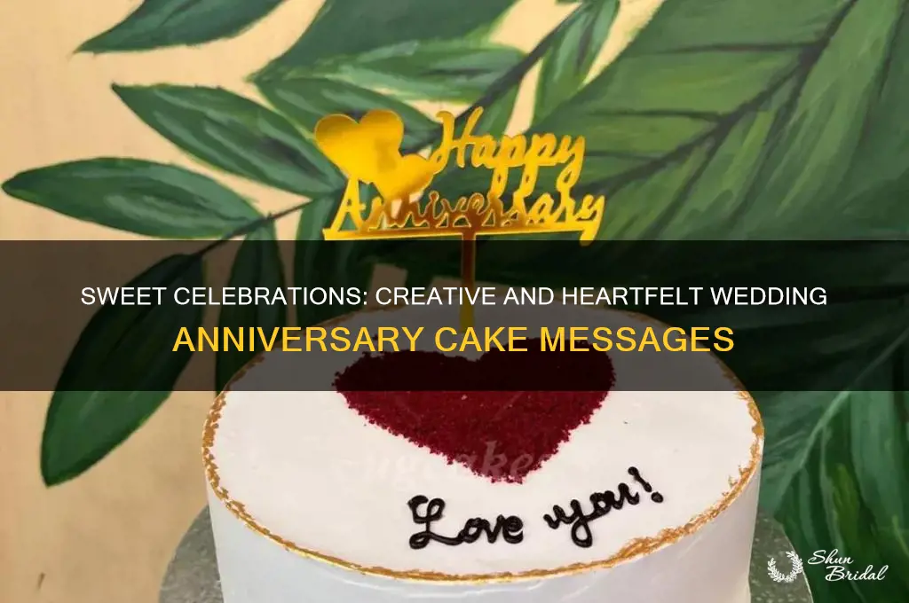 what to write on a wedding anniversary cake