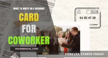 Thoughtful Wedding Card Messages for Your Coworker's Special Day