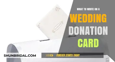 Thoughtful Wedding Donation Card Messages: Celebrating Love and Generosity
