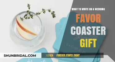 Creative Coaster Gift Ideas: Perfect Wedding Favor Messages for Guests