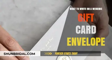 Thoughtful Wedding Gift Card Envelope Wording Ideas for Your Special Day
