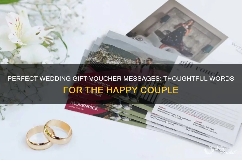 what to write on a wedding gift voucher