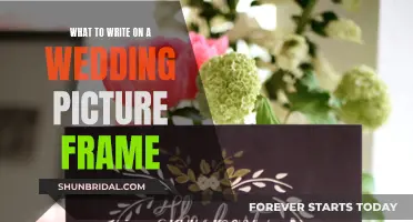 Capturing Everlasting Love: Personalized Wedding Frame Messages