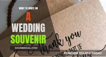 The Art of Wedding Souvenir Sentiments