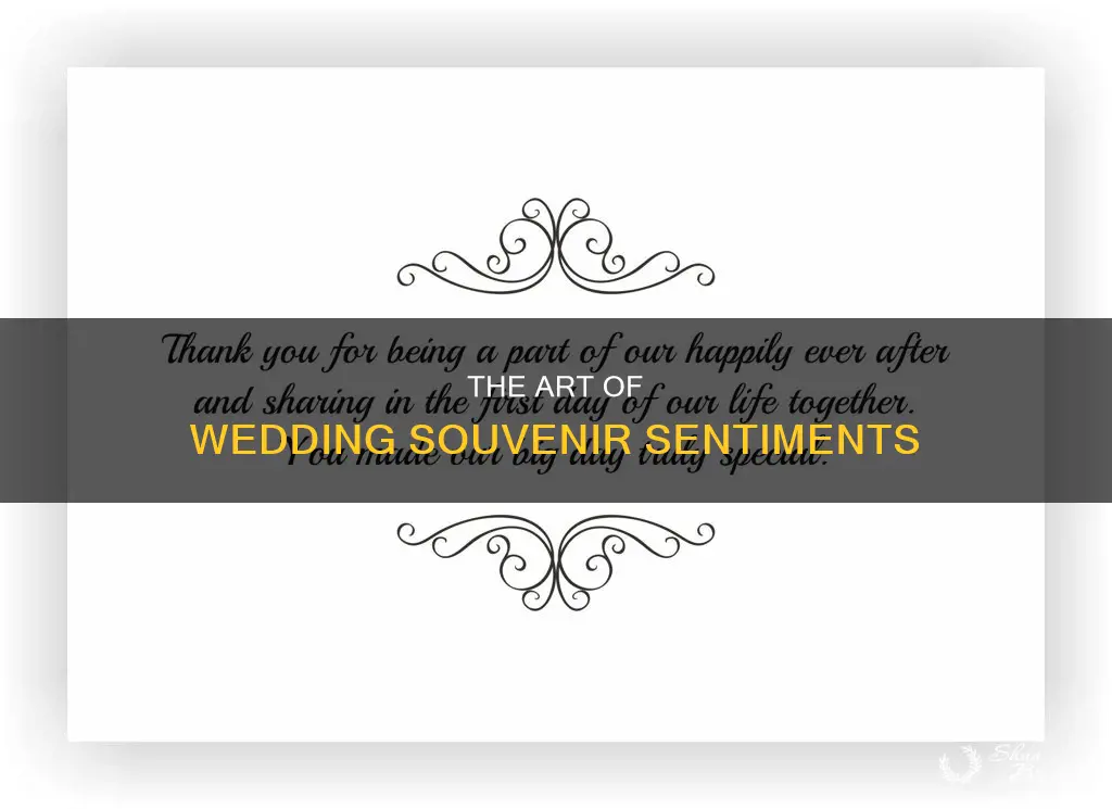 what to write on a wedding souvenir