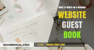 Creative Wedding Website Guest Book Messages: Tips and Ideas