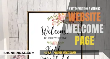 Crafting Your Wedding Website Welcome: Setting the Tone for Your Big Day