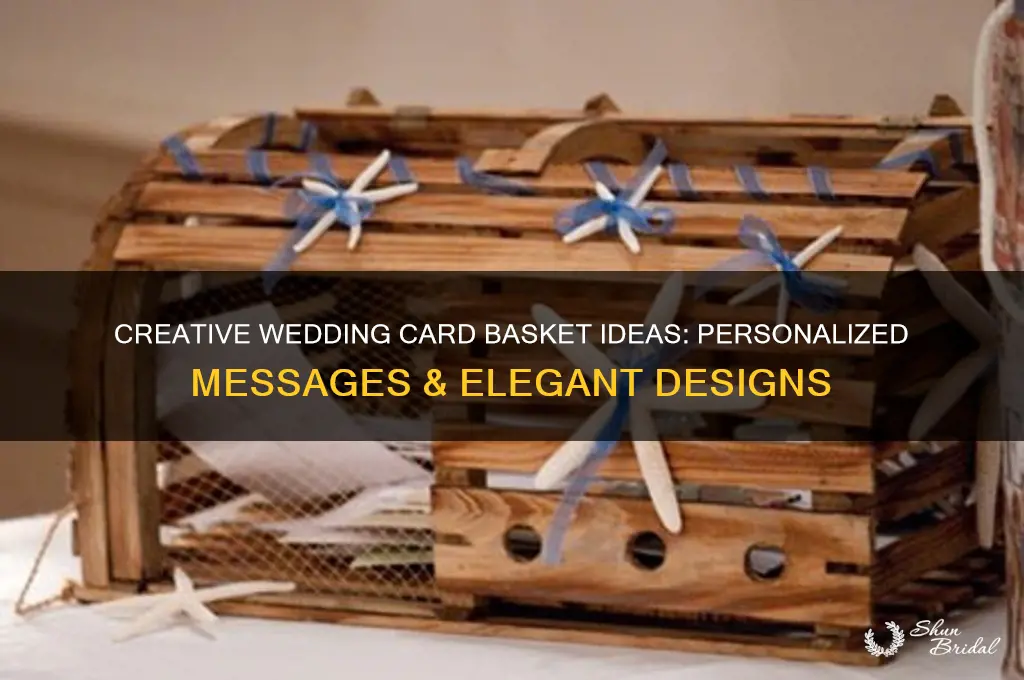what to write on basket for wedding cards