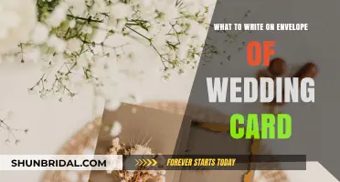Perfectly Penned: What to Write on a Wedding Card Envelope