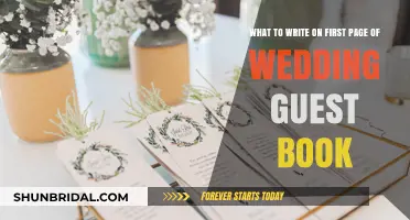 First Page Perfection: Creative Ideas for Your Wedding Guest Book