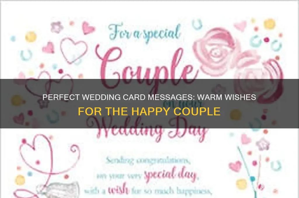 what to write on front of wedding card