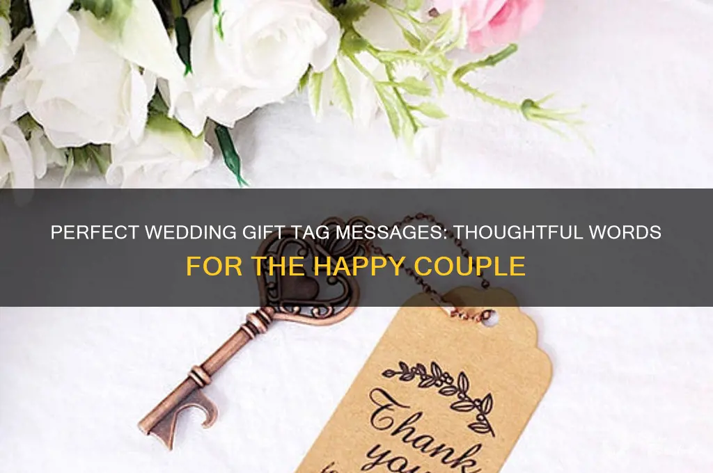 what to write on gift tag for wedding
