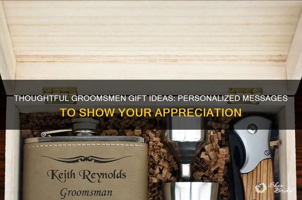 what to write on groomsmen gifts