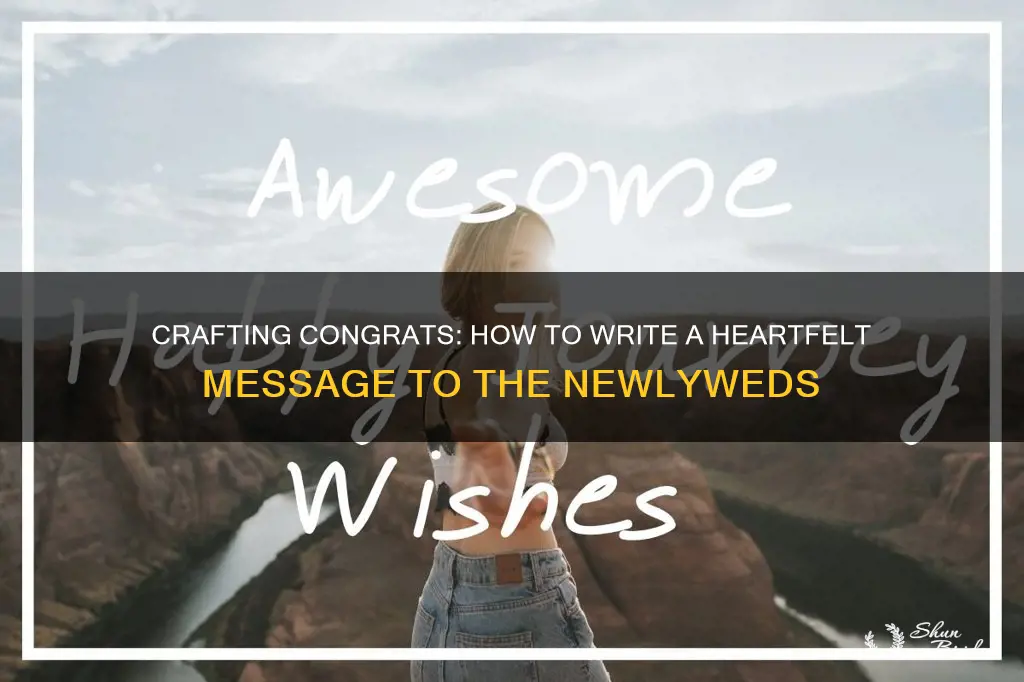 what to write on message new weds