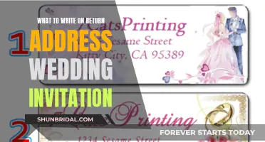 Addressing Wedding Invitations: Return Address Etiquette for Couples