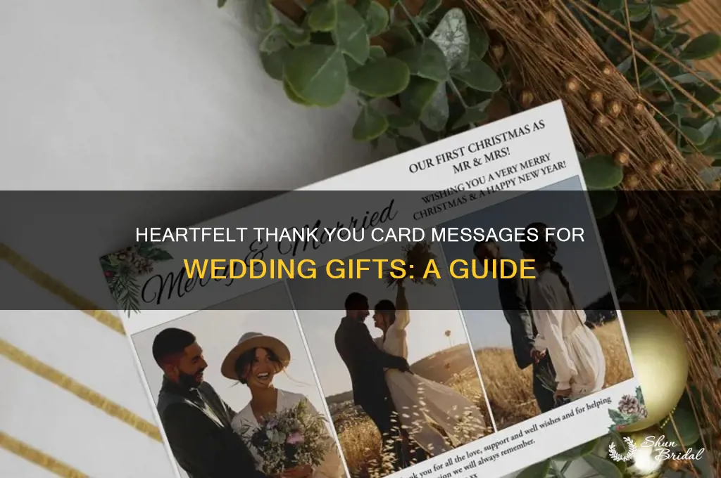what to write on thank you cards for wedding gifts