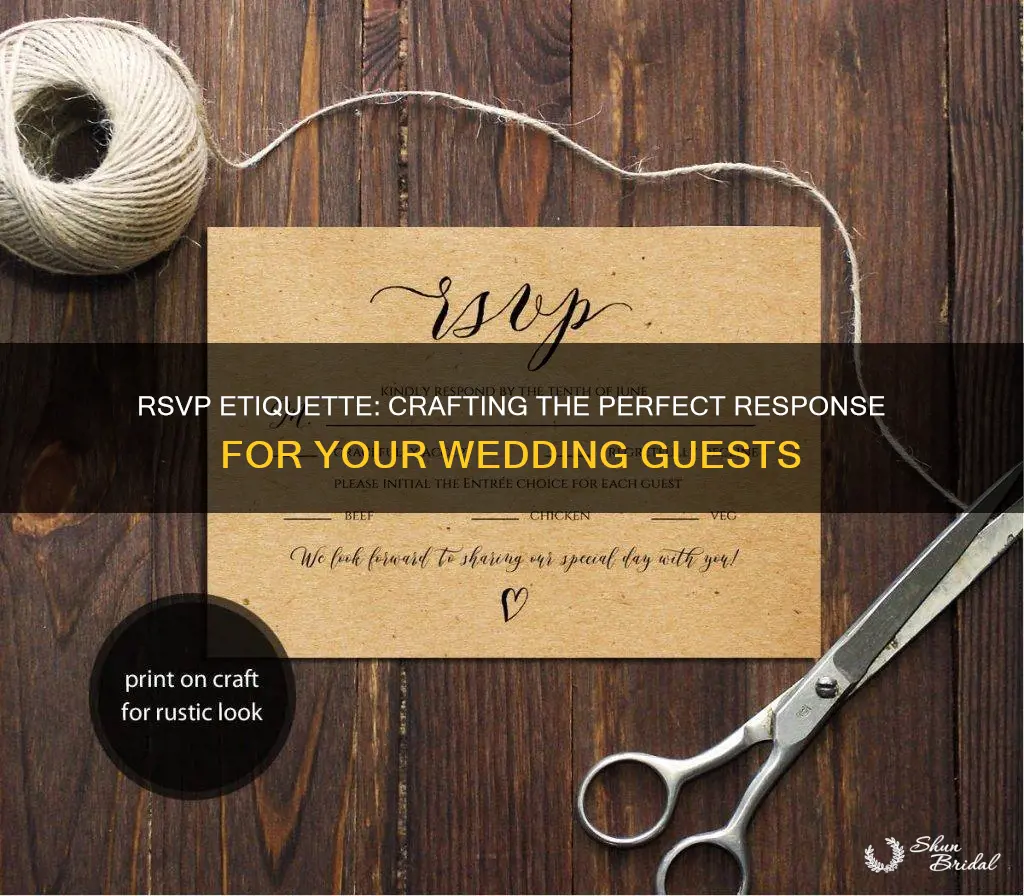 what to write on the back of a wedding rsvp