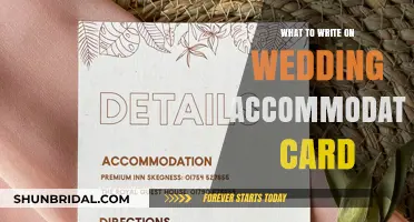 Crafting the Perfect Wedding Accommodation Card: Tips and Ideas