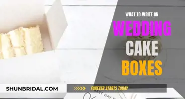 Creative Wedding Cake Box Inscriptions: 5 Unique Ideas