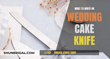 Customizing Your Wedding Cake Knife: Creative Inscription Ideas