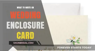 Perfect Wedding Enclosure Card Wording: Tips and Ideas for Your Big Day