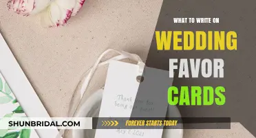 Thoughtful Wedding Favor Card Messages: Expressing Gratitude and Love