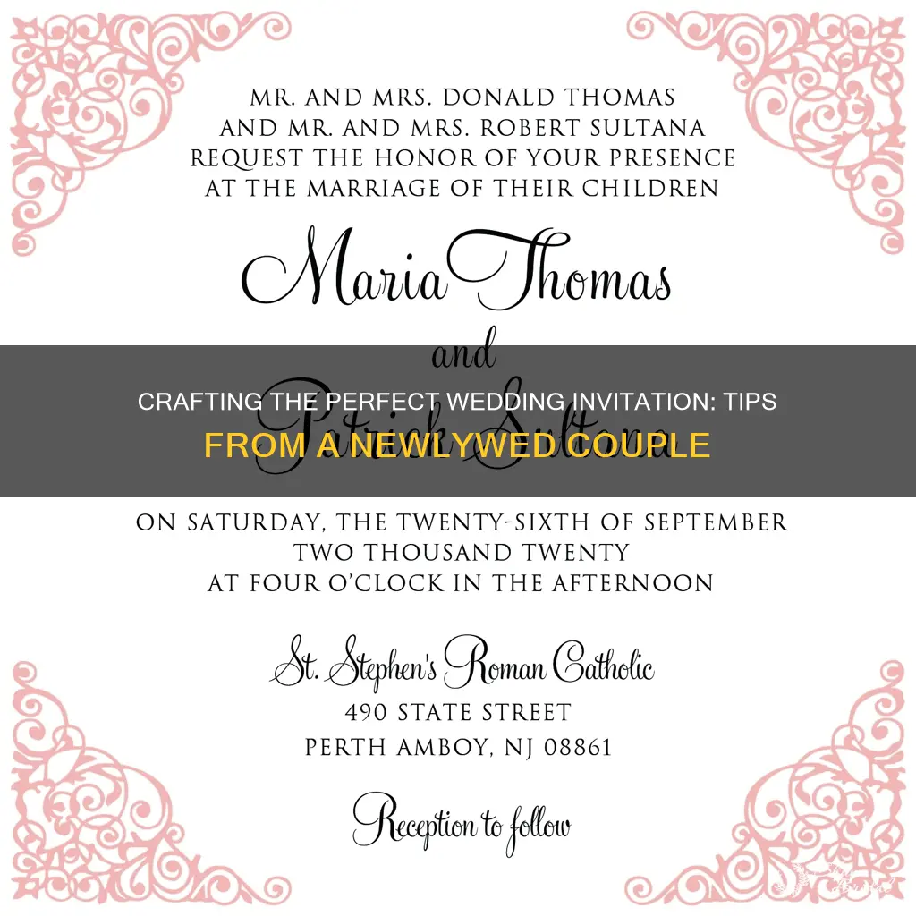 what to write on wedding invitations from bride and groom