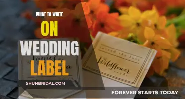 Wedding Label Writing: Crafting the Perfect Message