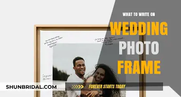 Wedding Photo Frame: Capturing Sentimental Words Forever