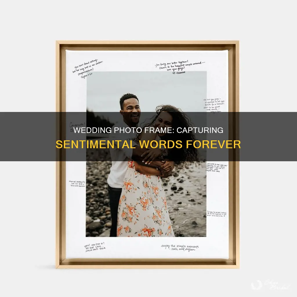 what to write on wedding photo frame