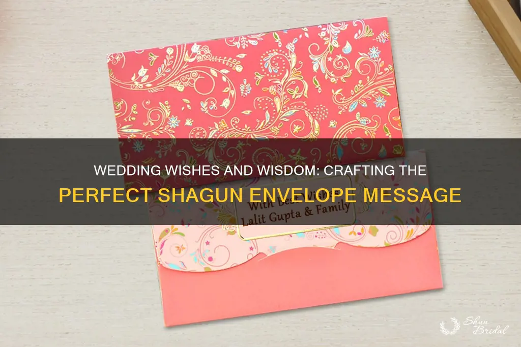 what to write on wedding shagun envelope