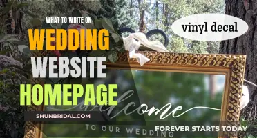 Your Wedding Website: Crafting a Warm and Welcoming Homepage