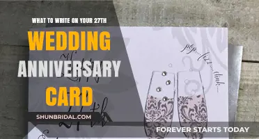 Celebrating 27 Years: Heartfelt Messages for Your Wedding Anniversary Card
