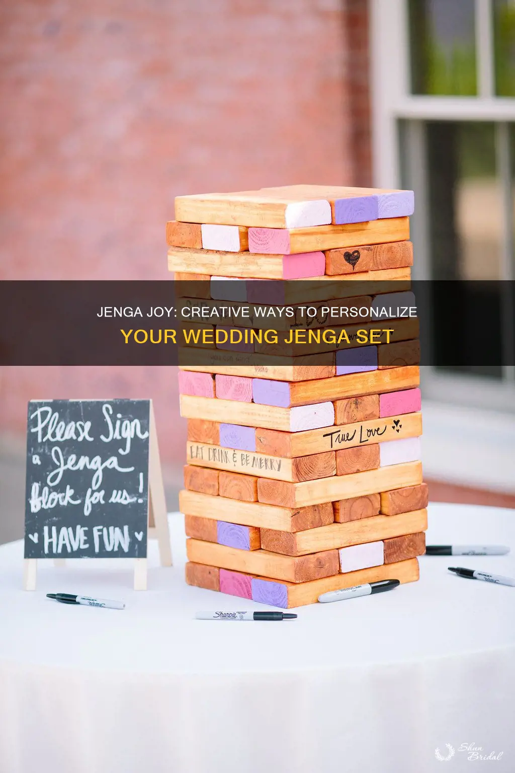 what to write on.wedding.jenga